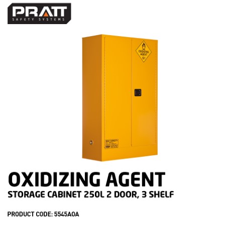 PRATT CABINET DG OXIDISING AGENTS 3 SHELF 250L 1825 X 1115 X 500MM